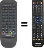 Gleichwertige Fernbedienung Toshiba CT-9859