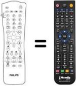 Gleichwertige Fernbedienung Philips REMCON049
