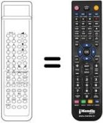 Replacement remote control Audiosonic KT8875