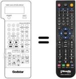 Gleichwertige Fernbedienung LG 597-080E