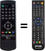 Gleichwertige Fernbedienung LG 6710V00017N