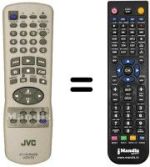 Replacement remote control JVC HR-J285