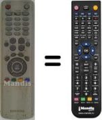 Replacement remote control Samsung LE22A455C1D/XXH