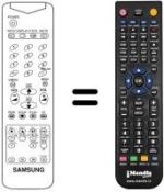 Gleichwertige Fernbedienung Samsung TB20C5