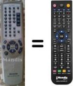 Replacement remote control RC-ZAS07