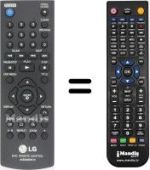 Replacement remote control LG DVX 640