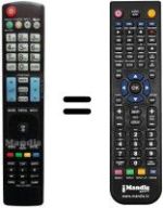 Replacement remote control LG 42LV375S