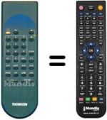 Replacement remote control REMCON1206