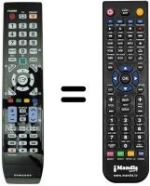Gleichwertige Fernbedienung Samsung LE32B554M2W/XKU