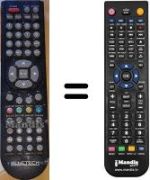 Replacement remote control BLUETECH TQT133-001