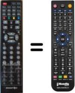 Replacement remote control Brigmton BTV-221-DVD