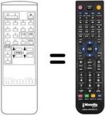 Gleichwertige Fernbedienung Videologic CT369
