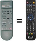 Replacement remote control Seleco 17SM622HRD