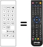 Gleichwertige Fernbedienung JVC CT70FC