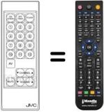 Gleichwertige Fernbedienung JVC CT75