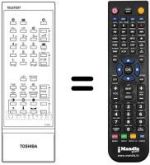 Gleichwertige Fernbedienung Toshiba 23120704