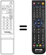 Gleichwertige Fernbedienung Toshiba 23120387