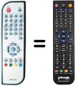 Gleichwertige Fernbedienung Akai AK-DVB20