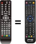 Replacement remote control ASANO TFD-2208DVB-TCOMBO