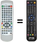 Replacement remote control REMCON1307