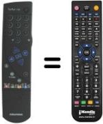 Replacement remote control Grundig 7006 DOLBY VNMSCHWARZ