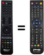 Replacement remote control Hisense LHD32K15CSEU