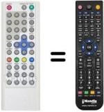 Replacement remote control Irradio XTD1910X
