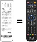 Replacement remote control NordMende GALAXY 36XP