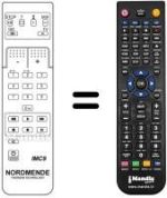 Gleichwertige Fernbedienung NordMende SPECTRA SL72BT