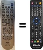Replacement remote control JVC HR-J272EV