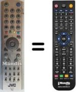 Gleichwertige Fernbedienung JVC LT26B60SU