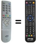 Gleichwertige Fernbedienung JVC RM-C541C