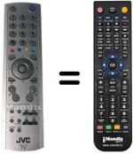 Gleichwertige Fernbedienung JVC LT-26DY8ZG