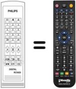 Gleichwertige Fernbedienung Philips REMCON035