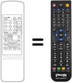 Replacement remote control Irradio MV230