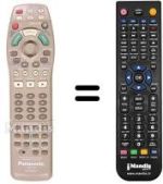 Replacement remote control Panasonic N2QAKB000011