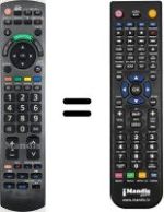 Gleichwertige Fernbedienung Panasonic TX-L37GW10