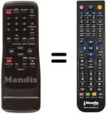 Replacement remote control Funai 21A-600A