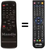 Replacement remote control Funai 19A-624
