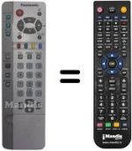 Gleichwertige Fernbedienung Panasonic EUR511256