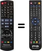 Gleichwertige Fernbedienung Panasonic DMP-BD45