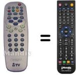 Gleichwertige Fernbedienung Philips 21HT3304 / 01