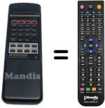 Replacement remote control Pioneer A-604R