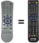 Replacement remote control Medion MD42155 / S