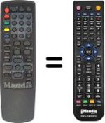 Replacement remote control Daewoo DVS20FBT