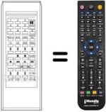 Replacement remote control RC1053E