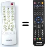 Gleichwertige Fernbedienung Philips RC282609 / 01
