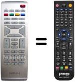 Gleichwertige Fernbedienung Philips 15PF5121