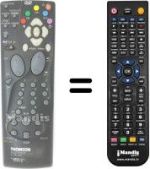 Replacement remote control RCT443MN1