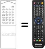 Replacement remote control RM105